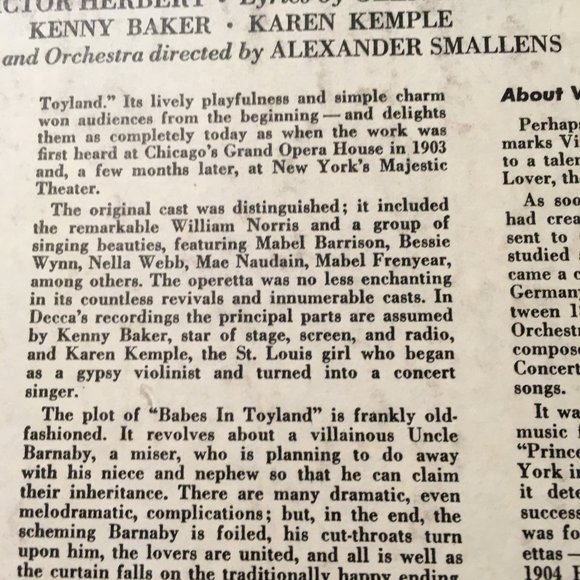 Vintage Decca Record Babes in Toyland - Picture 6 of 6